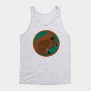 Paper Craft Squirrel Tank Top